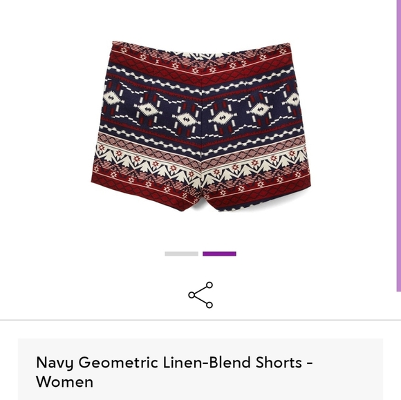 Bnwt, linen blend shorts, size S - Picture 2 of 2